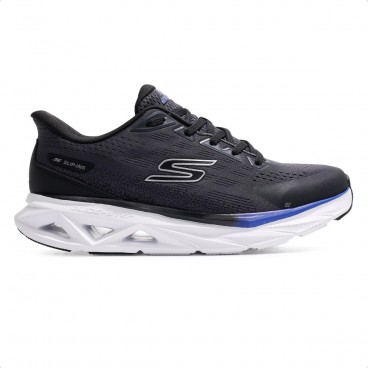 Tênis Skechers Glide-Step Vortex Slip-ins Masculino Preto / Branco