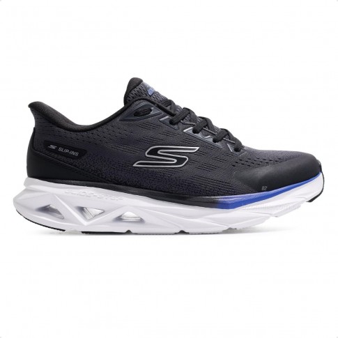 Tênis Skechers Glide-Step Vortex Slip-ins Masculino Preto / Branco