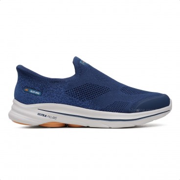 Tênis Skechers Go Walk 8 Stretch Fit Masculino Azul / Marinho