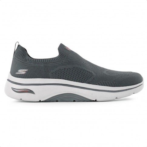 Tênis Skechers Go Walk Arch Fit 2.0 Slip On Masculino Grafite / Cinza