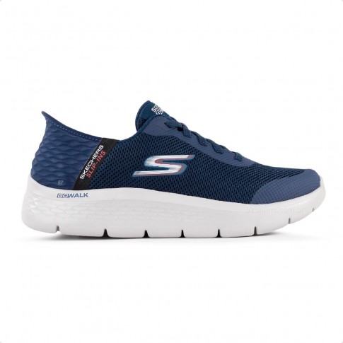 Tênis Skechers Go Walk Flex Hands Up Masculino Marinho