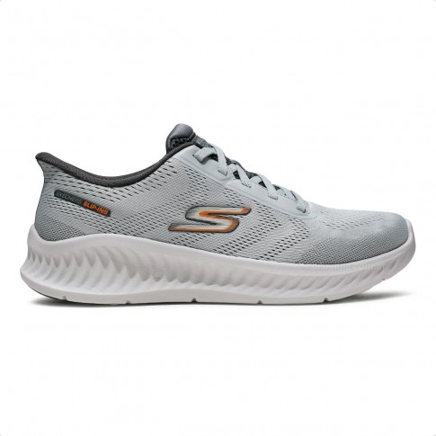Tênis Skechers Go Walk Now Payton Masculino Cinza / Grafite
