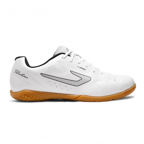 Chuteira Futsal Topper Boleiro VI Masculino Branco / Preto