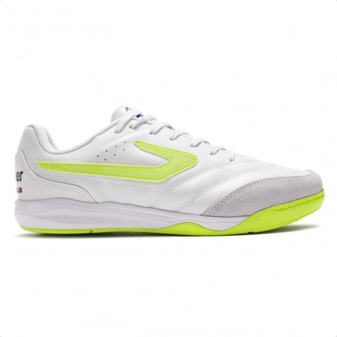 Chuteira Futsal Topper Maestro Club VI Unissex Branco / Verde