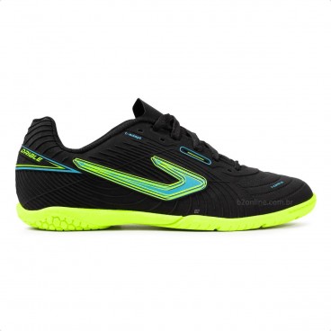 Chuteira Futsal Topper Top Drible VI Unissex Preto / Amarelo