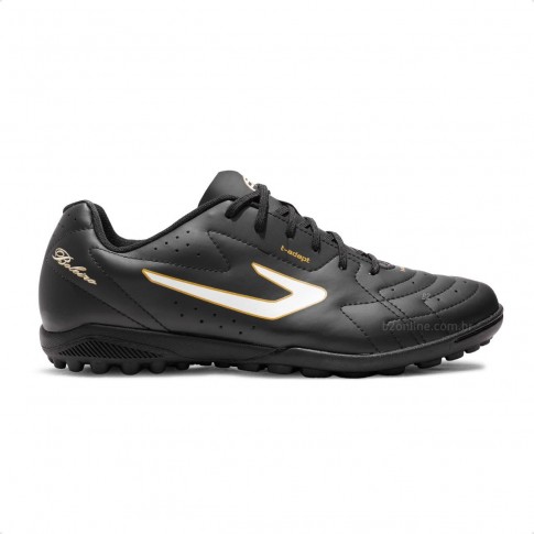 Chuteira Society Topper Boleiro VI Masculino Preto / Branco