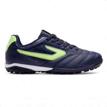 Chuteira Society Topper Furia II Masculino Marinho / Verde