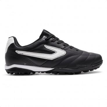 Chuteira Society Topper Furia II Masculino Preto / Branco