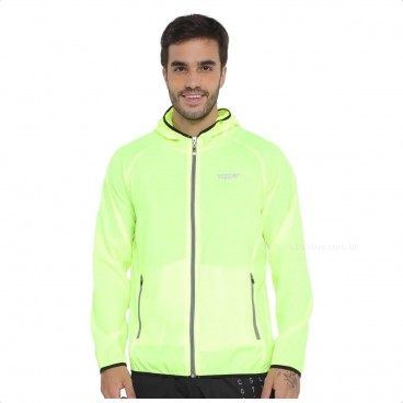 Jaqueta Topper Corta Vento Basica Masculina Verde Limão