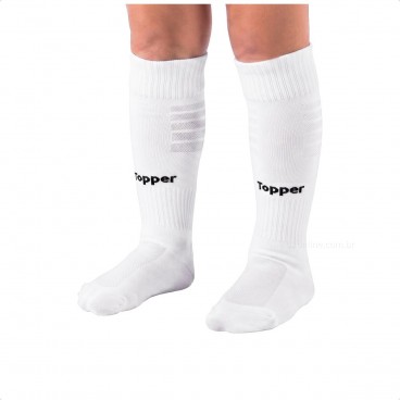 Meião Topper Cup Infantil Branco / Preto