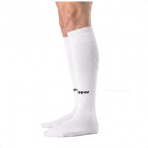 Meião Topper Cup Juvenil Branco / Preto