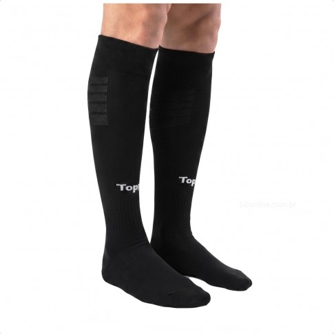 Meião Topper Cup Masculino Preto / Branco