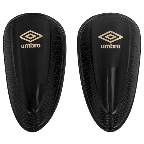 Caneleira Umbro Juvenil Protection St Preto / Dourado