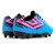 Chuteira Campo Umbro Action Jr Azul / Rosa