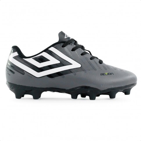 Chuteira Campo Umbro Action Jr Grafite / Preto