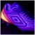 Chuteira Campo Umbro Adamant Master Class Pro Dlm Masculina Roxo / Laranja
