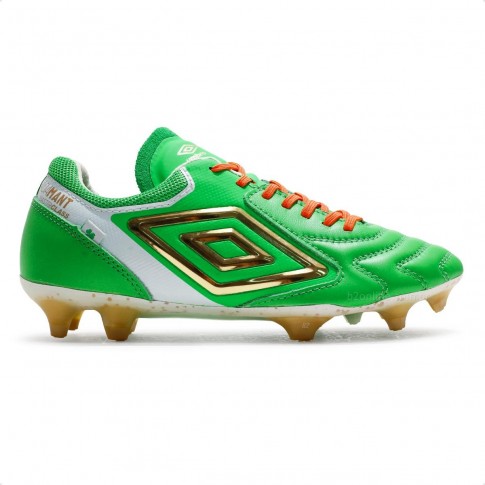 Chuteira Campo Umbro Adamant Master Class Pro Stp Masculina Verde / Branco