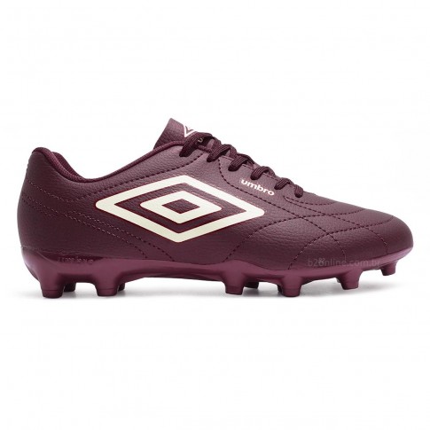 Chuteira Campo Umbro Class Footballer Masculina Bordô / Bege