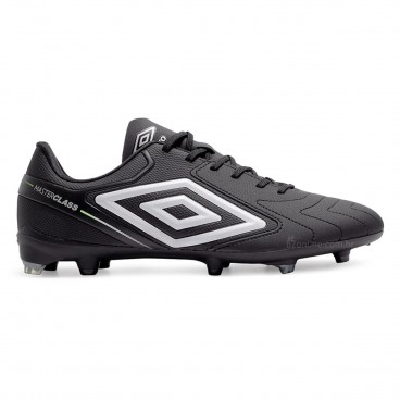 Chuteira Campo Umbro Master Class Club Masculina Preto / Branco