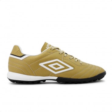 Chuteira Futebol Society Umbro Speciali 3 League Masculina Dourado