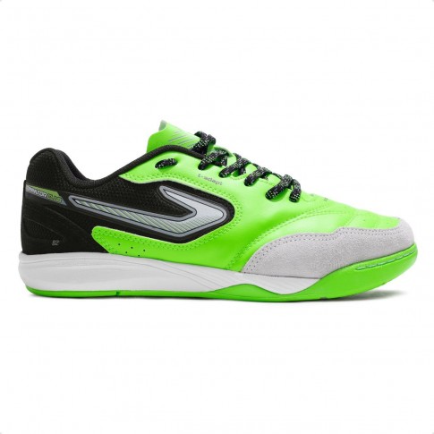 Chuteira Futsal Topper Dominator Club VI Unissex Verde / Preto