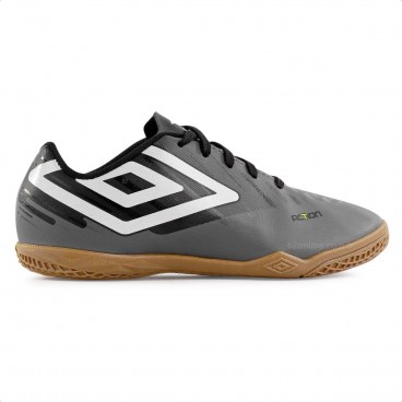 Chuteira Futsal Umbro Action Jr Grafite / Branco