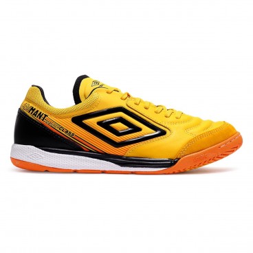 Chuteira Futsal Umbro Adamant Master Class Pro Bump Masculina Amarelo / Preto