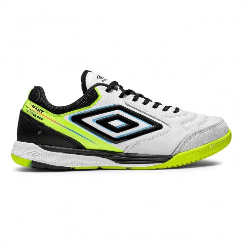 Chuteira Futsal Umbro Adamant Master Class Pro Bump Masculina Branco / Preto