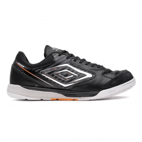 Chuteira Futsal Umbro Adamant Master Class Pro Bump Masculina Preto / Laranja
