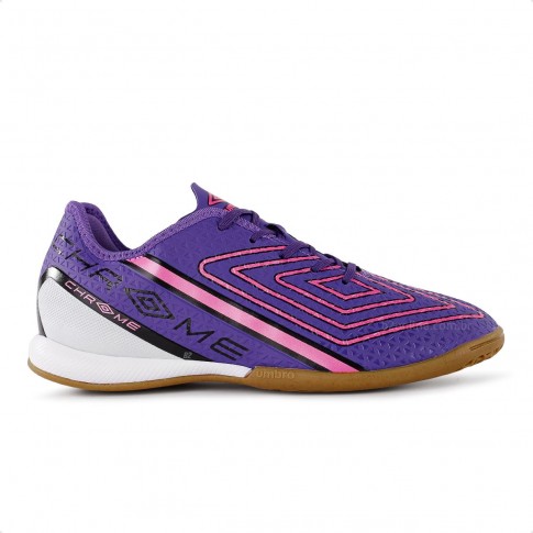 Chuteira Futsal Umbro Chrome Masculina Roxo / Preto