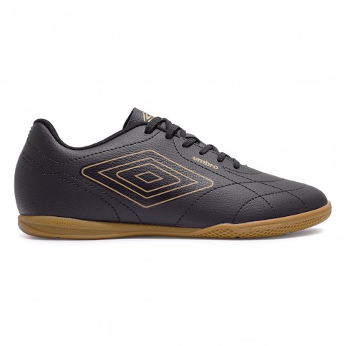 Chuteira Futsal Umbro Class Footballer Masculina Preto / Marrom
