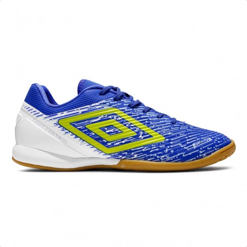 Chuteira Futsal Umbro Gravity Masculino Azul / Branco