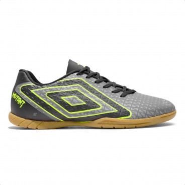 Chuteira Futsal Umbro Mutant Masculino Cinza / Preto