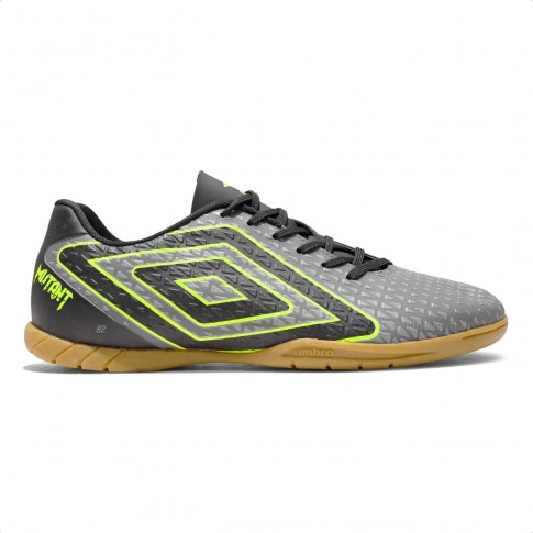 Chuteira Futsal Umbro Mutant Masculino Cinza / Preto