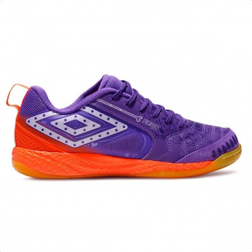 Chuteira Futsal Umbro Pro 5 Bump Dlm Masculina Roxo / Laranja