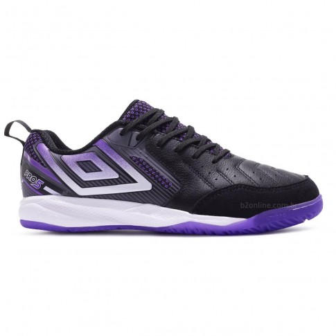 Chuteira Futsal Umbro Pro 5 Bump Masculina Roxo / Preto