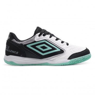 Chuteira Futsal Umbro Pro Challenge Uptake Masculina Branco / Preto