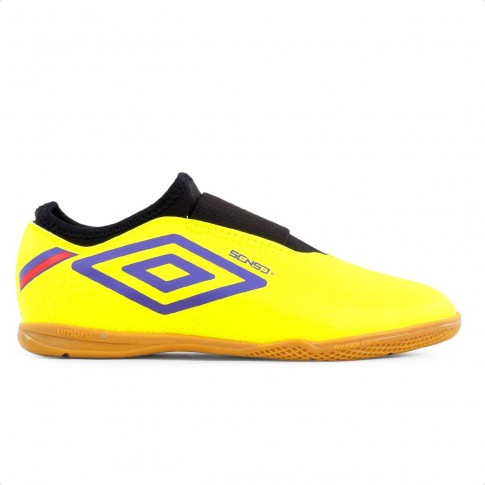 Chuteira Futsal Umbro Sense Kids Amarelo / Preto