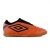 Chuteira Futsal Umbro Sense Kids Laranja / Preto