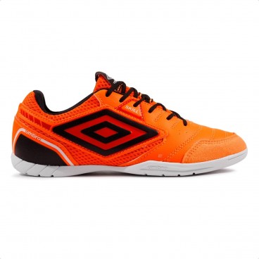 Chuteira Futsal Umbro Skill Unissex Laranja / Preto