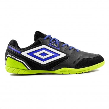 Chuteira Futsal Umbro Skill Unissex Preto / Verde