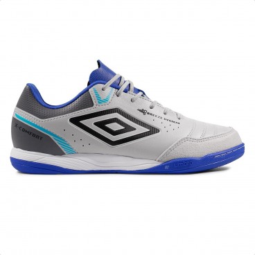 Chuteira Futsal Umbro X-Comfort Masculina Cinza / Azul
