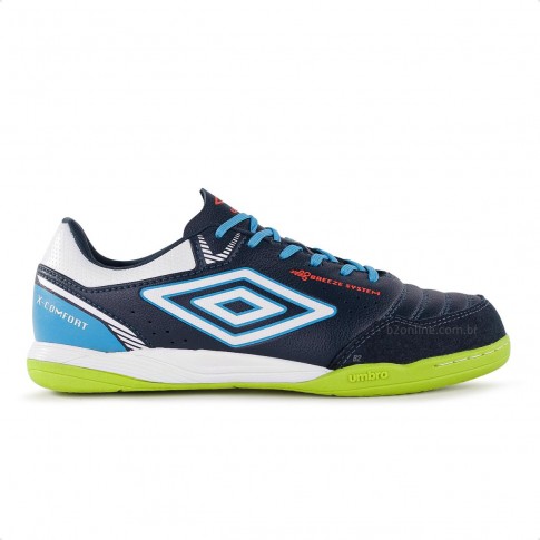 Chuteira Futsal Umbro X-Comfort Masculina Marinho / Branco