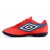 Chuteira Society Umbro Cannon Jr Infantil Coral / Vermelho