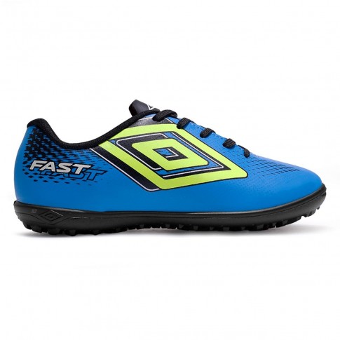 Chuteira Society Umbro Fast II Jr Azul / Preto