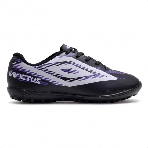 Chuteira Society Umbro Invictus Jr Preto / Branco