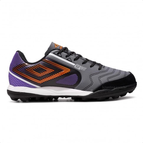 Chuteira Society Umbro Pro 5 Bump Masculina Grafite / Preto