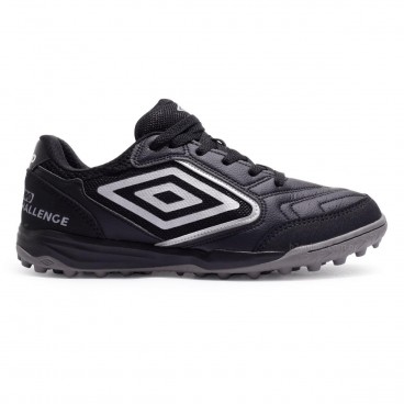 Chuteira Society Umbro Pro Challenge Uptake Masculina Preto / Cinza