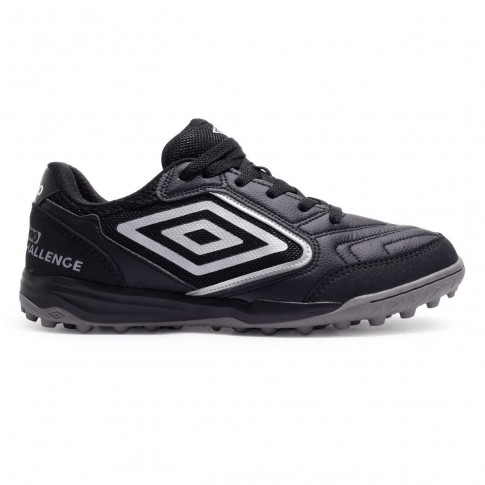 Chuteira Society Umbro Pro Challenge Uptake Masculina Preto / Cinza