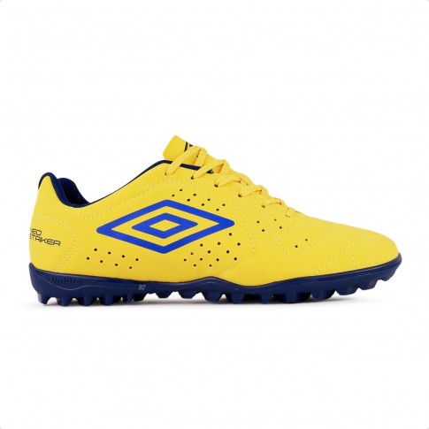 Chuteira Umbro Society Neo Striker Masculina Amarelo / Azul